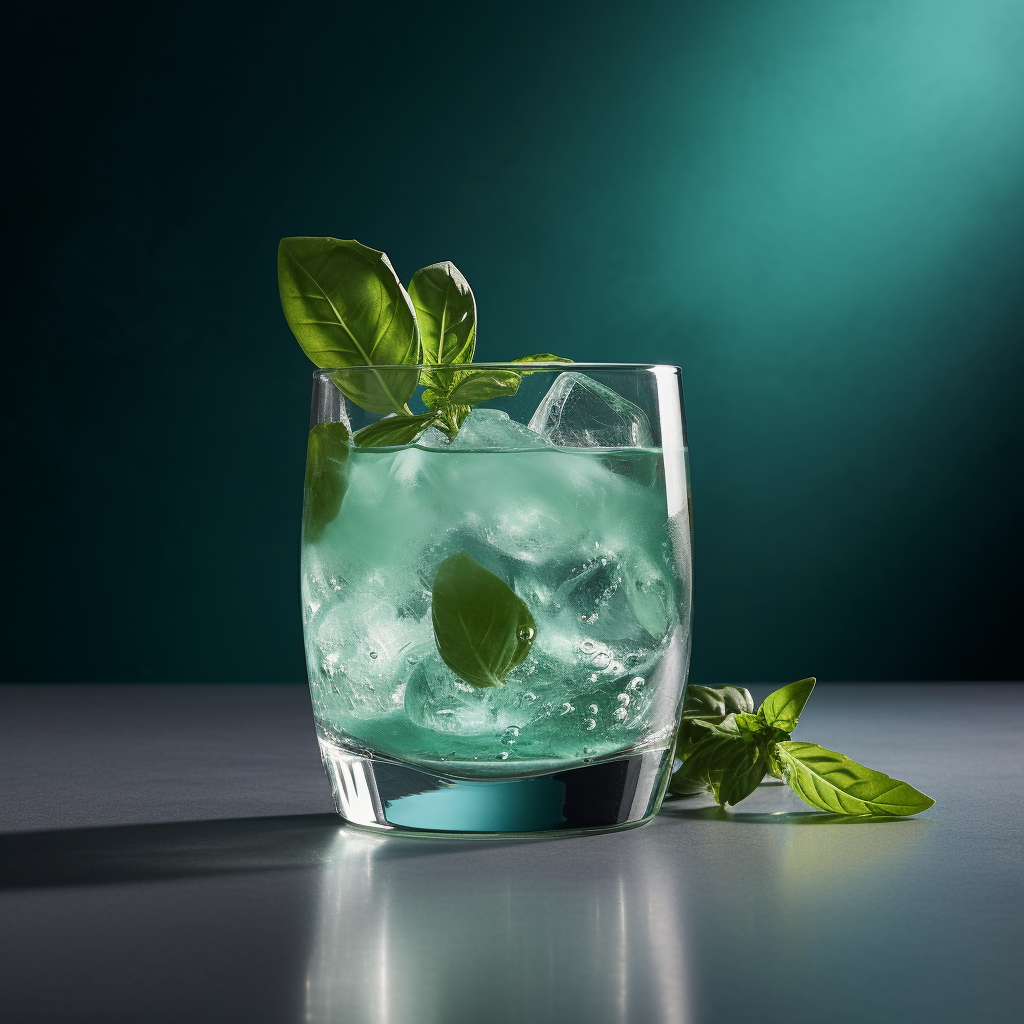 Gin Basil Smash Cocktail product shot